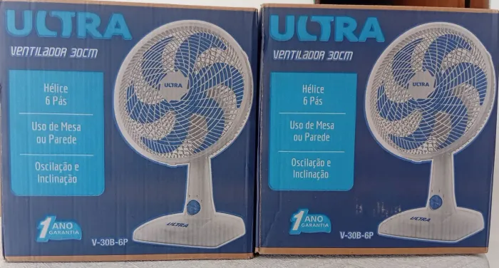 Ventilador de mesa 30 cm Ultra da Mondial. Novo lacrado de fábrica
