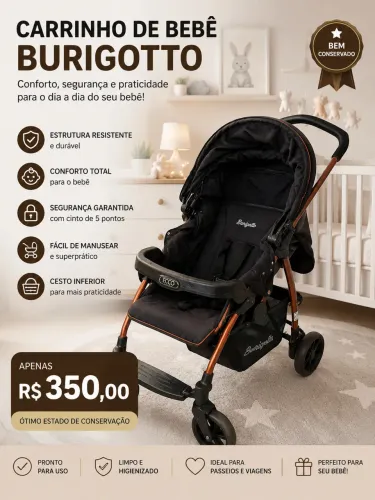 Carrinho de bebe usado em bom estado
