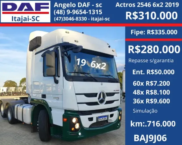 Actros 2546 6x2 2019
