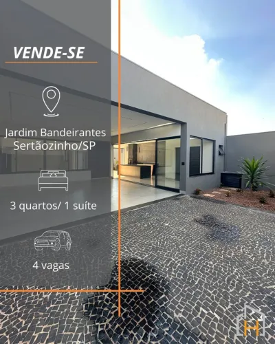 Vende-se Casa no Jardim Bandeirantes em Sertãozinho/SP