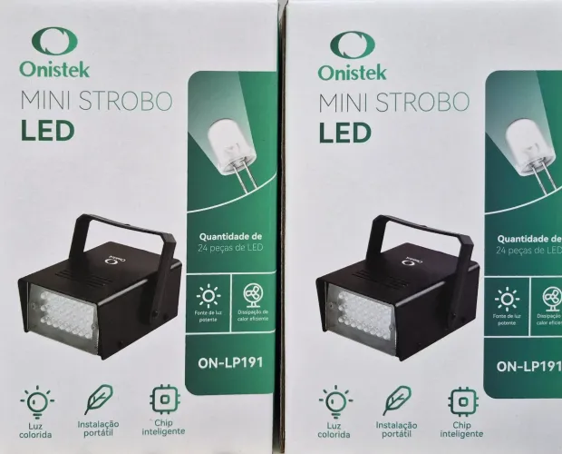 MINI STROBO LED DE FESTA 24 LEDS 3W ON-LP191