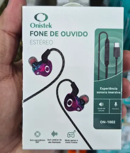 FONE DE OUVIDO C/FIO TIPO C REF: ON-1002