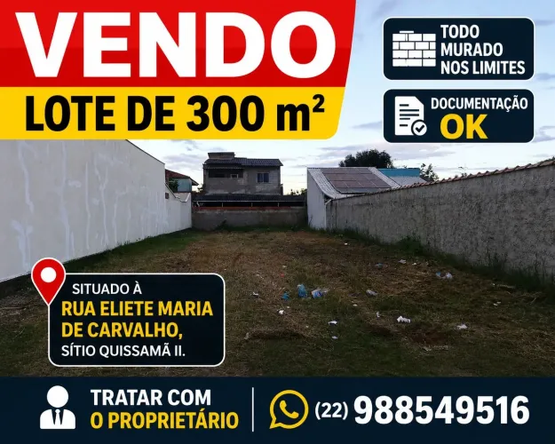 Vendo terreno em Quissamã 