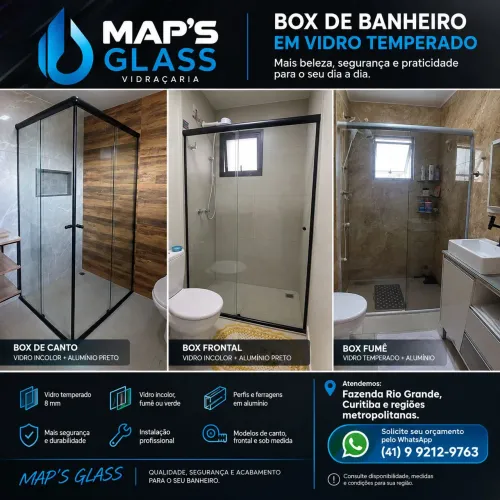 BOX BANHEIRO VIDRO BLINDEX TEMPERADO