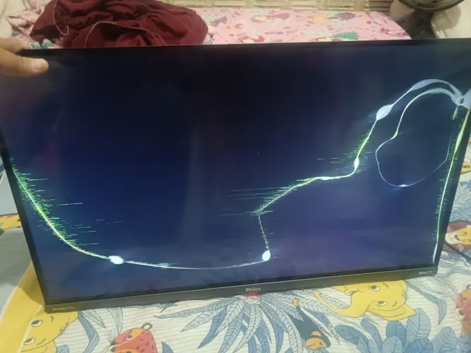 Tv Philco Roku 32 polegadas tela quebrada