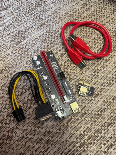Pci-e Riser Extender 009s 16x Placa Grafica Com Usb 3.0