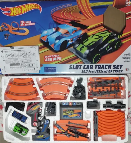 Pista Autorama Hotwheels Slot Car Track Set 632cm