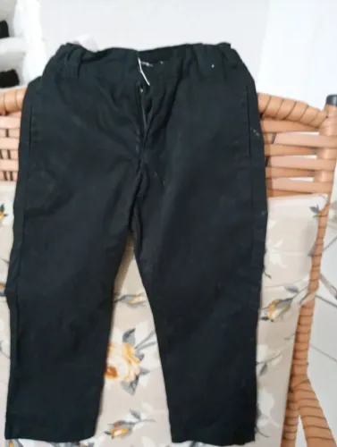 Calça Preta de Brim infantil