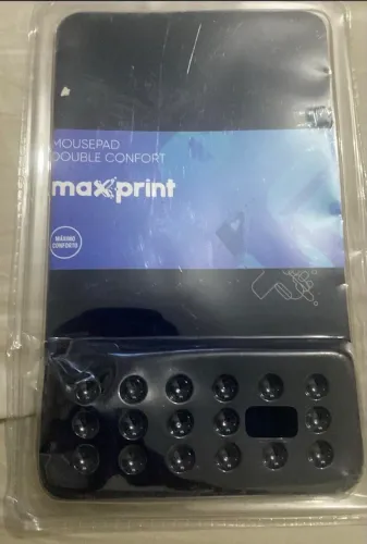 Mouse Pad Maxprint Double Confort Azul Gel Ergonomia Antiderrapante 250x150x15MM