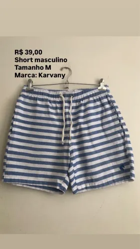 Short masculino tamanho M