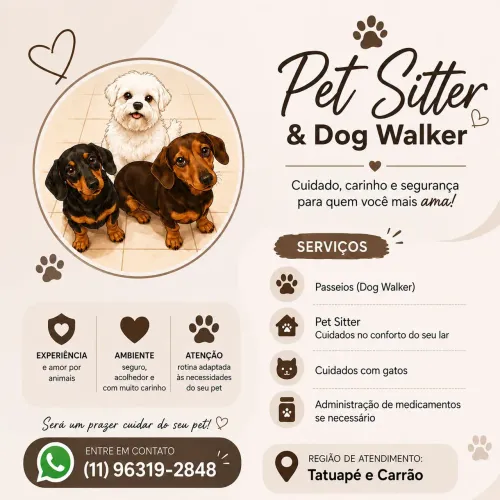 Pet sitter e dog Walker