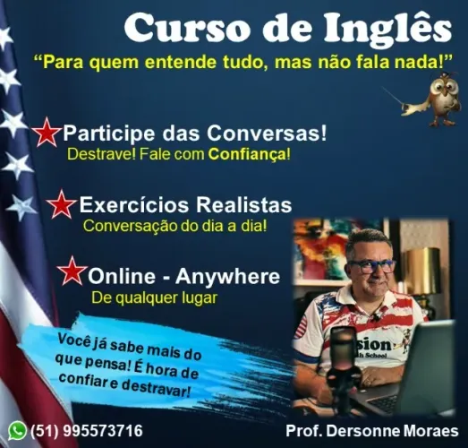 Aulas de Inglês / English Class / Conversation Class / Aulas de Conversação
