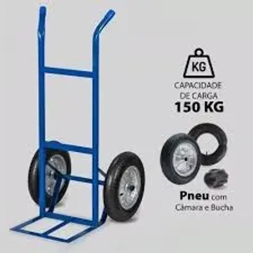 CARRINHO DE CARGA 150K PNEU COM CAMARA