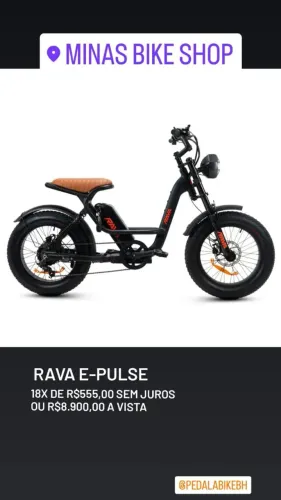Bike eletrica Rava E-pulse 850wts.