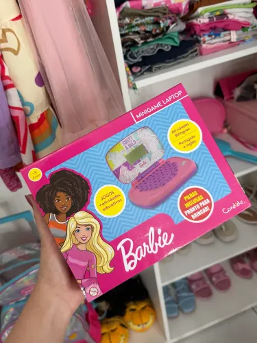 Laptop Infantil Barbie, brinquedo educativo bilíngue