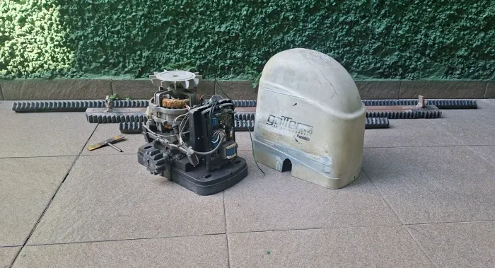 Motor deslizante portão com gremalheiras 
