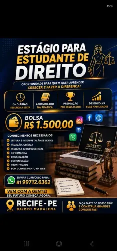 Estágio para estudante de direito