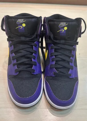 tênis nike dunk high lakers