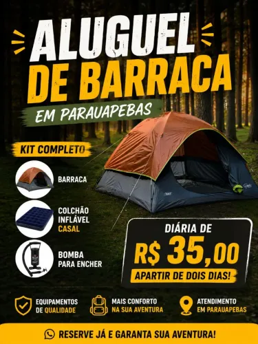 Aluguel de barraca?