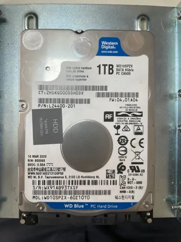 HD Interno Notebook 1TB Western Digital Blue