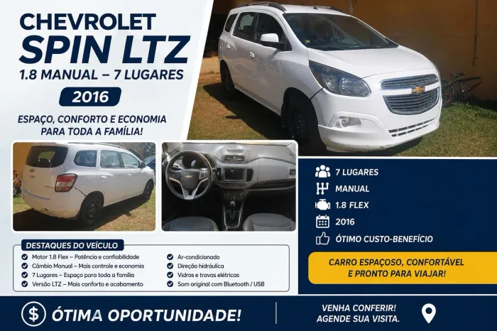Chevrolet Spin LTZ 1.8 8V Econo.flex 5P Mec. 2016