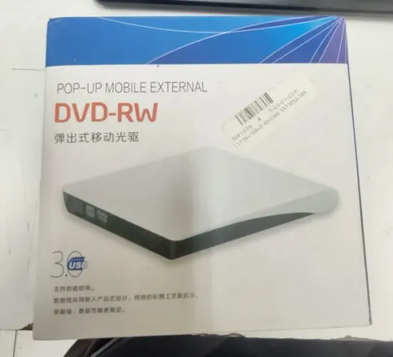 Leitor/Gravador DVD-RW Externo USB 3.0 - Modelo ECD819-SU3 - Nunca usado