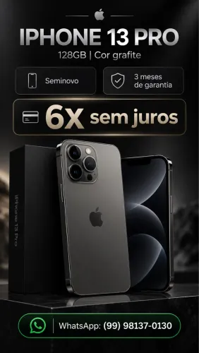 Iphone 13 Pro Seminovo (NEGOCIÁVEL)