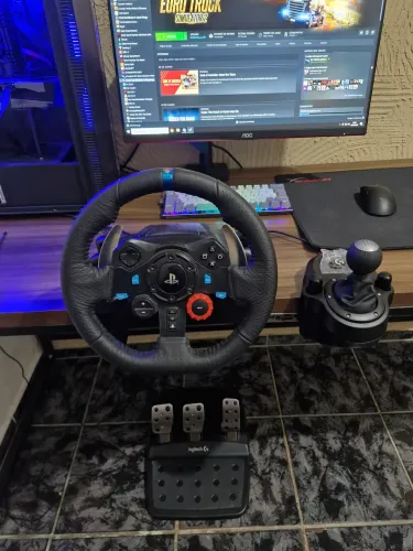 Volante Logitech G29 com cambio em perfeito estado