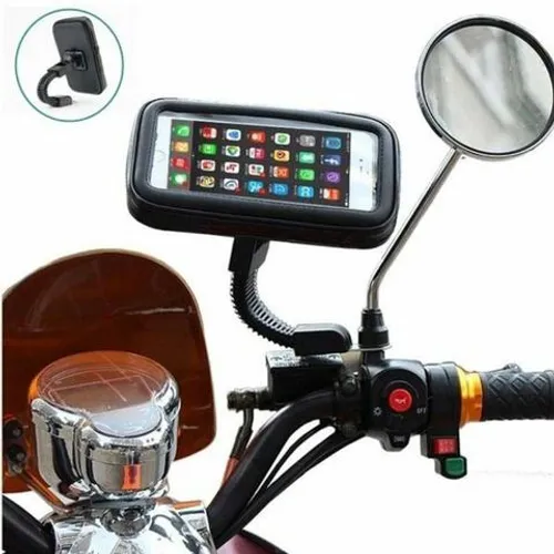 Suporte Celular Smartphone Gps Moto Retrovisor 6,3 Polegadas