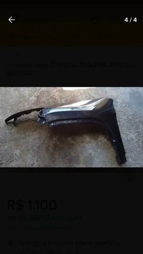 Paralama Jeep Cherokee 2015 2016 2017 Lado Esquerdo