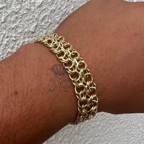 Bracelete ouro18k modelo português