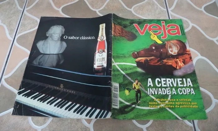 Revista Veja 8 Junho 1994 A Cerveja Invade A Copa. Para Colecionadores.