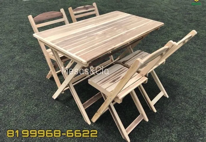 Jogo de mesa e cadeira
