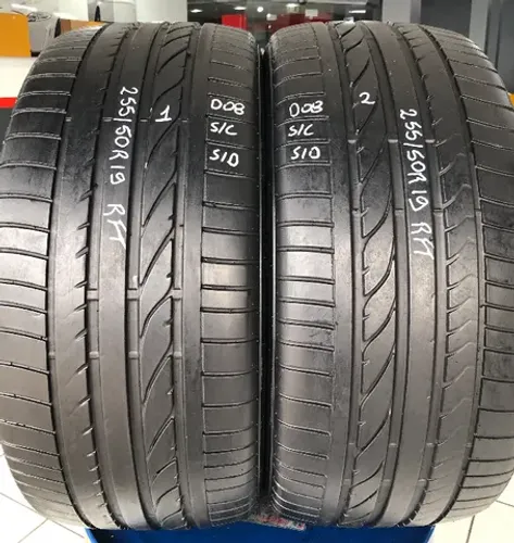 Kit 02 Pneus 255/50r19 Bridgestone Dueler H/p HP Sport Run Flat*usado* 1/2
