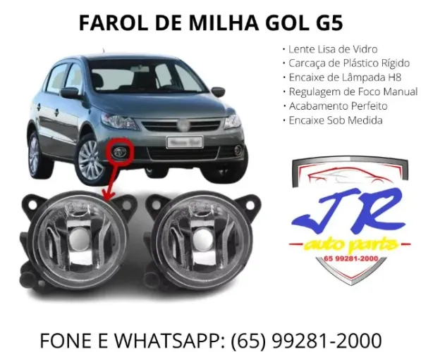 Par farol de milha Gol G5
