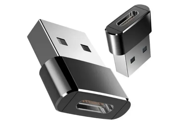 Adaptador Otg Usb Tipo C para Usb Macho iPhone Carregador e Dados 