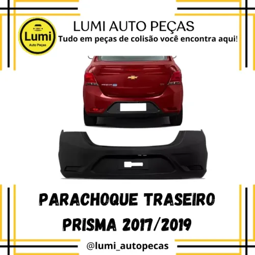 Parachoque Traseiro Prisma 2017/2019 - NOVO 
