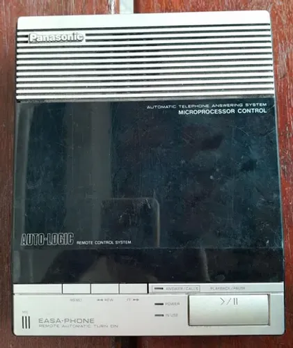 Antiga secretaria eletrônica Panasonic ñ funciona enfeite decoração