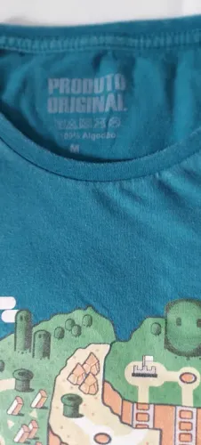 Camiseta Infantil Super Mário - Algodão - Tam M Usada em Bom Estado
