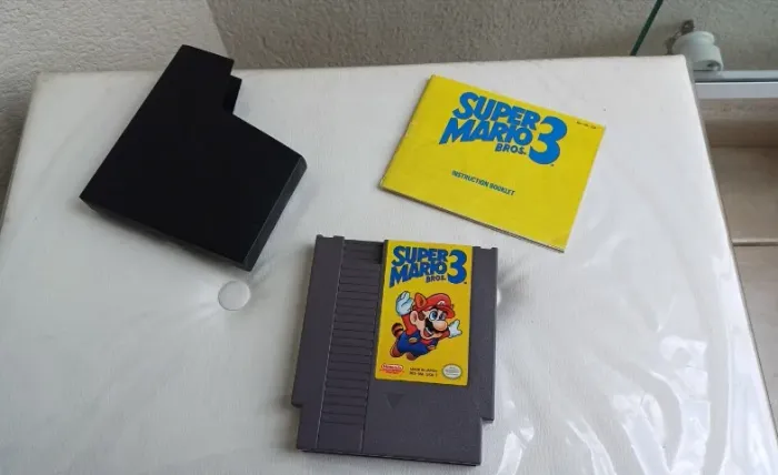 Jogo Super Mario Bros 3 Nes + Slave + Manual 8bits Impecável