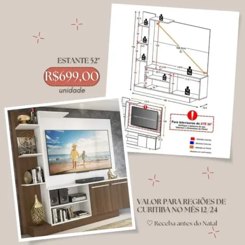 Promoção Estante 52'' - 10/12