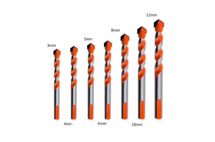 Brocas Multifuncional Carboneto Tungstênio, Telha, Concreto, Tijolo, Vidro, Plástico, Made