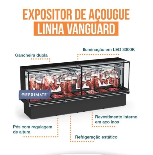 Expositor de Açougue Linha Vanguard