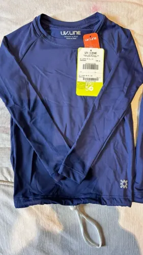 5 camisetas com proteção solar UV Line Azul Marinho Novas