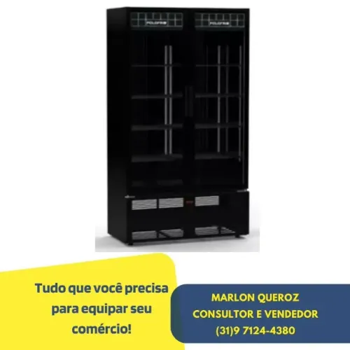 Expositor Refrigerado 2 Portas Polo Frio