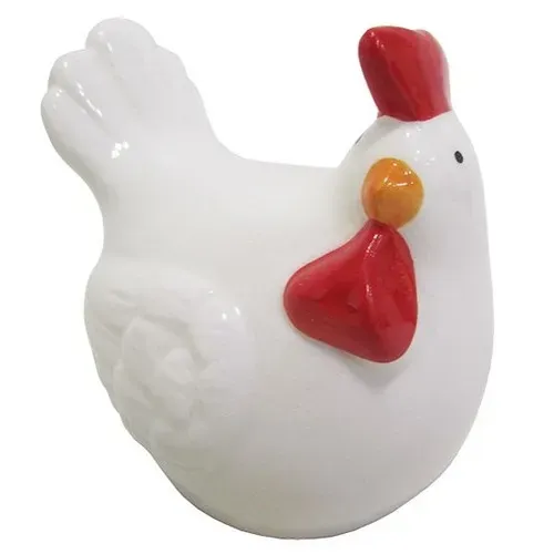 Galinhas Enfeite Decorativo Porcelana