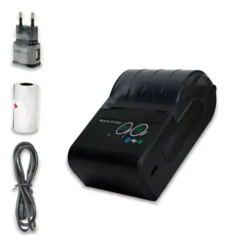 Impressora Portátil Bluetooth Térmica 58mm Cupom Pedido Mini