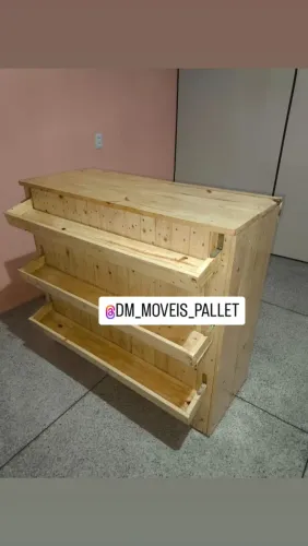 Balcão comercial de Pallet com expositores 