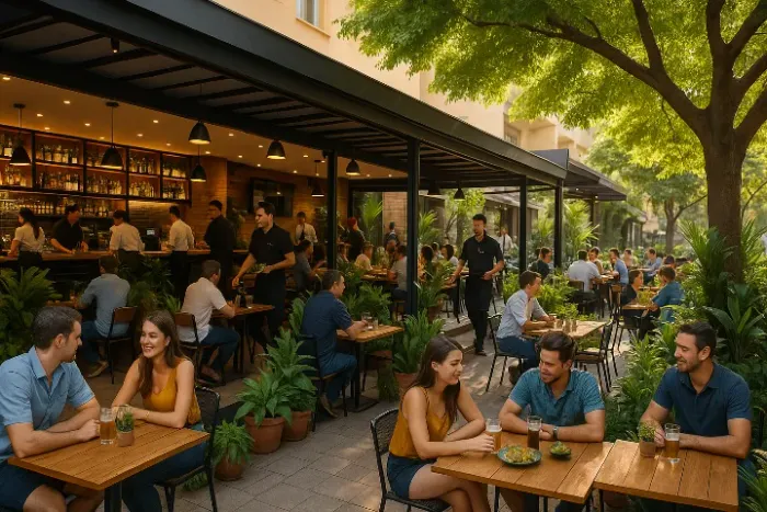 Bar e Restaurante PRONTO no polo principal da Barra da Tijuca - Olegario Maciel