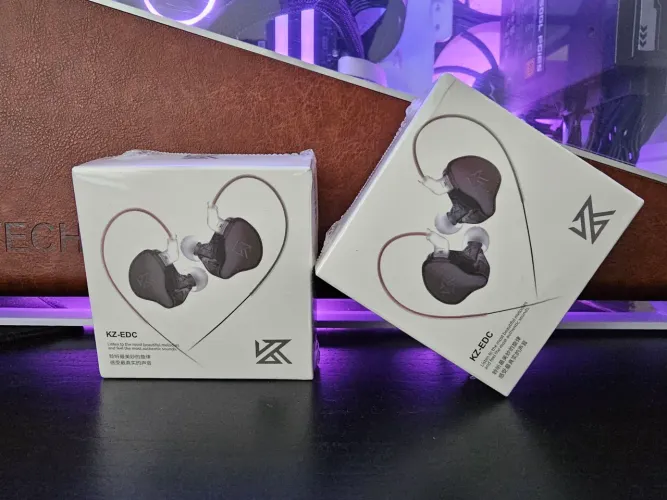 Fones De Ouvido Intra-auriculares Com Microfone Kz Edc Preto (melhores da categoria 